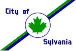 Flag of Sylvania, Ohio (1977–2021)